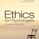Ebook 978-1412978217 Ethics for Psychologists: A Casebook Approach