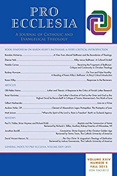 Ebook Pro Ecclesia Vol 24-N4: A Journal of Catholic and Evangelical Theology