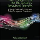 Ebook 978-1412996358 Flash Programming for the Social & Behavioral Sciences: A Simple Guide to So