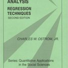 Ebook 978-0803931350 Time Series Analysis: Regression Techniques (Quantitative Applications in th