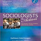 Ebook 978-1452203119 Sociologists in Action: Sociology, Social Change, and Social Justice