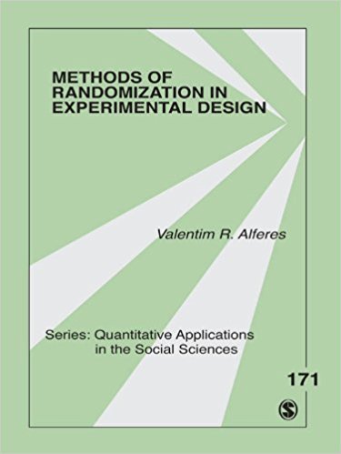 Ebook 978-1452202921 Methods of Randomization in Experimental Design (Quantitative Applications i