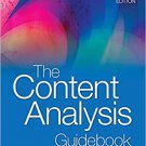 Ebook 978-1412979474 The Content Analysis Guidebook