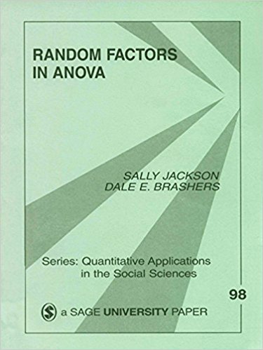 Ebook 978-0803950900 Random Factors in ANOVA (Quantitative Applications in the Social Sciences)