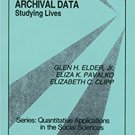Ebook 978-0803942622 Working With Archival Data: Studying Lives (Quantitative Applications in the