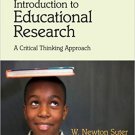 Ebook 978-1412995733 Introduction to Educational Research: A Critical Thinking Approach