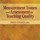 Ebook 978-1412961448 Measurement Issues and Assessment for Teaching Quality
