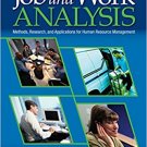 Ebook 978-1412937467 Job and Work Analysis: Methods, Research, and Applications for Human Resourc