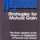 Ebook 978-0803948501 Negotiation: Strategies for Mutual Gain