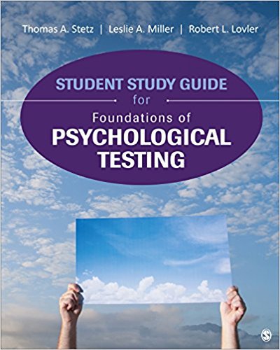Ebook 978-1506308050 Student Study Guide for Foundations of Psychological Testing