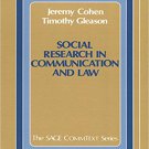 Ebook 978-0803932678 Social Research in Communication and Law (Commtext Series)