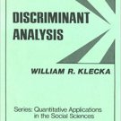 Ebook 978-0803914919 Discriminant Analysis (Quantitative Applications in the Social Sciences)