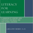 Ebook 978-1442226951 Literacy for Learning: A Handbook of Content-Area Strategies for Middle and