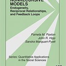 Ebook 978-1412974448 Nonrecursive Models: Endogeneity, Reciprocal Relationships, and Feedback Loo