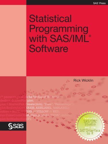 Ebook 978-1607646631 Statistical Programming with SAS/IML Software