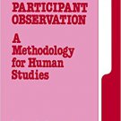 Ebook 978-0803928770 Participant Observation: A Methodology for Human Studies (Applied Social Res