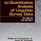 Ebook 978-0761901112 Introduction to Quantitative Analysis of Linguistic Survey Data: An Atlas by