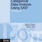 Ebook 978-1607646648 Categorical Data Analysis Using SAS, Third Edition