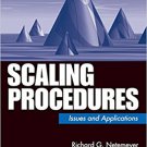 Ebook 978-0761920274 Scaling Procedures: Issues and Applications