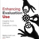 Ebook 978-1452205472 Enhancing Evaluation Use: Insights from Internal Evaluation Units