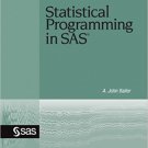 Ebook 978-1599946566 Statistical Programming in SAS