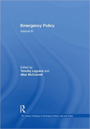 Ebook 978-1409440772 Emergency Policy: Volume III (The Library of Essays on Emergency Ethics, Law