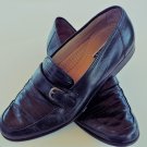 Savio Lucci black leather loafers men size 10 M