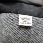 Herringbone women long coat size large. double breast black collar. VTG.