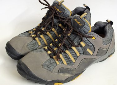 Eddie Bauer mens athletic running shoes size 9.5, color gray black