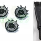 RQ11 2D Head 3X Blades 1XBrush For Philips Norelco 1150X 1160X 1190X 1180X YS524