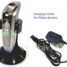 RQ10 Charging Stand Power Cord Combo For Philips Norelco 1050X 1060X 1080X 1090X