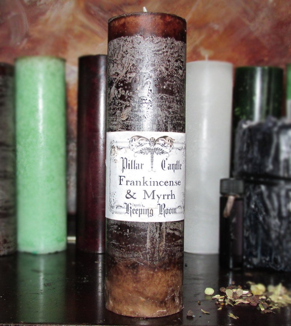 Frankincense & Myrrh Pillar Candle