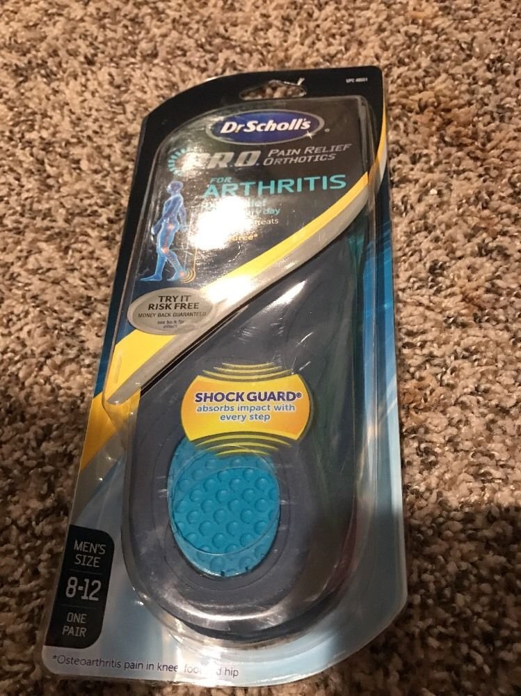 Dr. Scholl's Arthritis Pain Relief Orthotics Men's Size 812 1 Pair Each