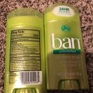 Ban Anti-Perspirant Deodorant Invisible Solid Unscented 2.60 oz