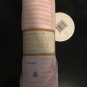 NWT Burts Bees Baby Essentials Swaddling Blanket Pink White Striped 29X29