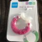MAM Bite and Brush Teether, 3 Months + Bpa Free For cleaning Pink White