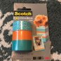 3 Rolls Scotch Expressions Tape Refills, 3/4" x 300" (C214-3PK-6) Orange Aqua