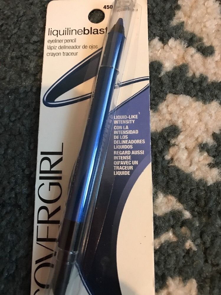 1 liner COVERGIRL LIQUILINE BLAST EYELINER PENCIL 450 BLUE BLOOM nip