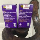 2 Walgreens Sterile Hydrogen Peroxide Cleaning & Disinfecting Lens System 3 oz