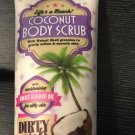 As is Dirty Works ~ Life's A Beach COCONUT BODY SCRUB ~ New (6.7 oz)