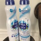 2 Pk KISS MY FACE 2 in 1 Olive Aloe Light Moisturizing Continuous Spray 6 fl oz