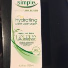 SIMPLE Hydrating Light Moisturizer Sensitive Vitamin B5 Lotion Cream 12hrs