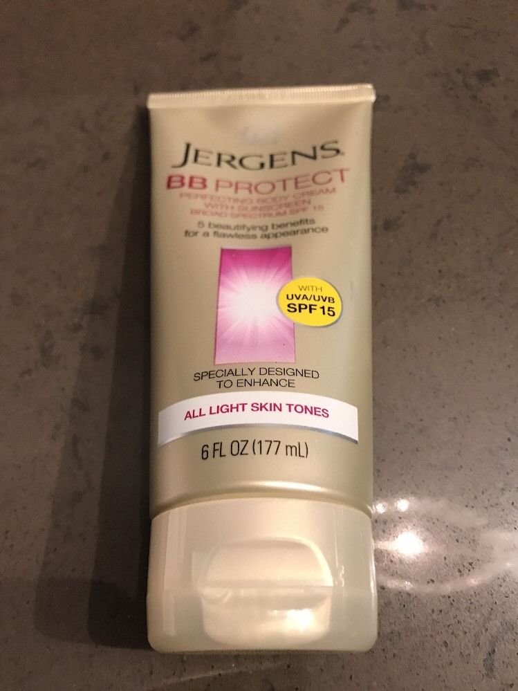 Jergens BB Protect Perfecting Body Cream SPF15 for All Light Skin Tones Ex 11/16