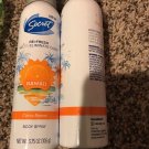 2 Destination Collection Body Spray Hawaii Citrus Breeze by Secret  3.75 oz
