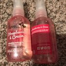 Lot 2 I Love... Strawberries & Cream Refreshing Body Spritzer 3.4 Oz Mist X 2
