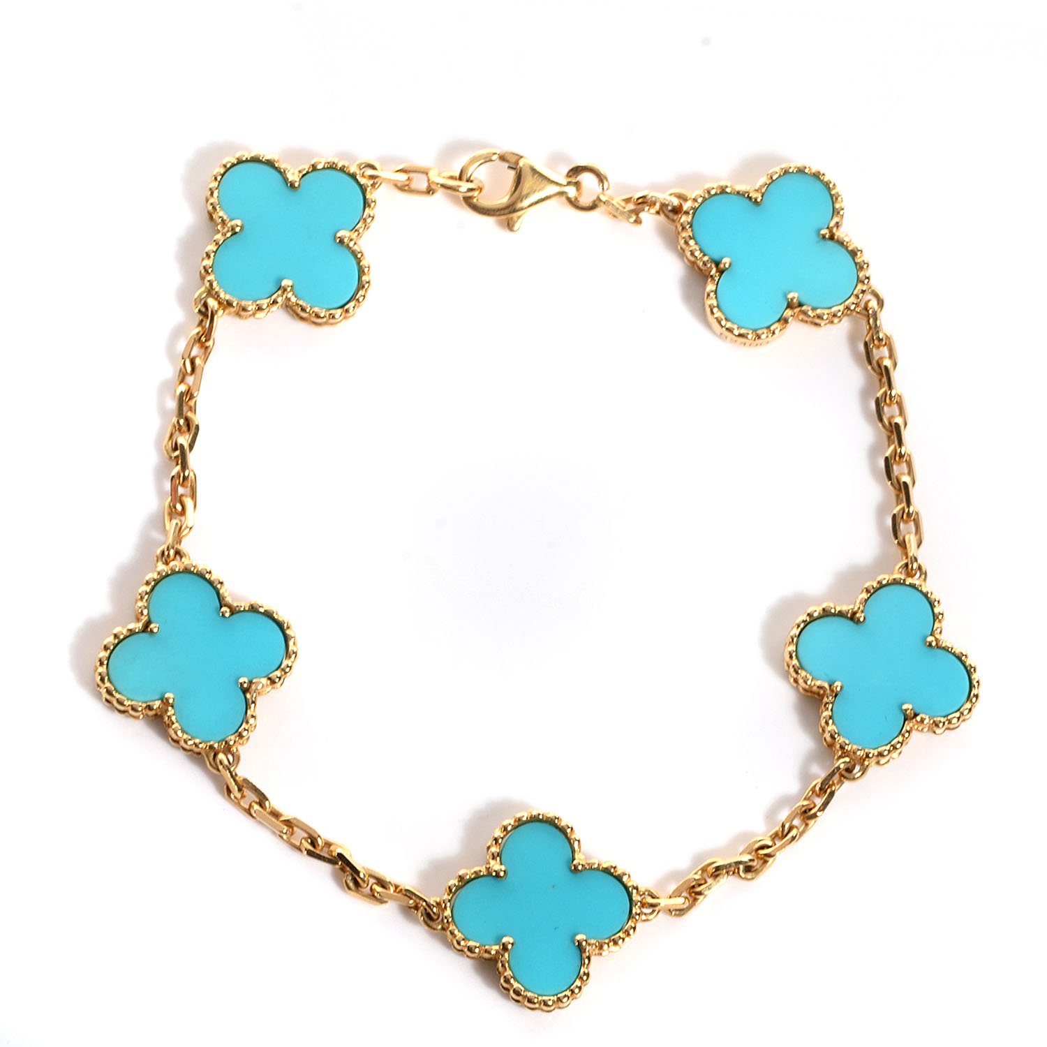 Clover - Van Cleef - Alhambra Style Bracelet in Solid 18k Gold