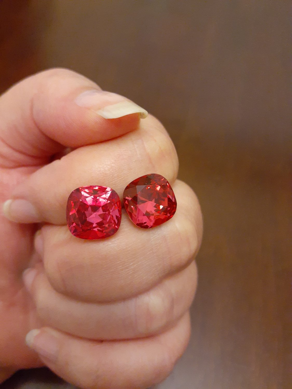 Swarovski Elements Indian Pink Earrings
