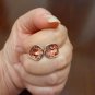 Swarovski Elements Blush Rose Earrings - Silver Frame
