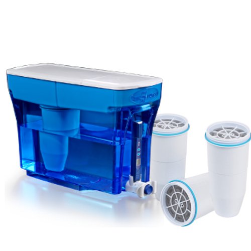 Zerowater 23 cup dispenser with three filters
