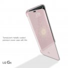 VOIA LG G6 CleanUP Quick Cover Window View PU Flip Case - Pink Colors